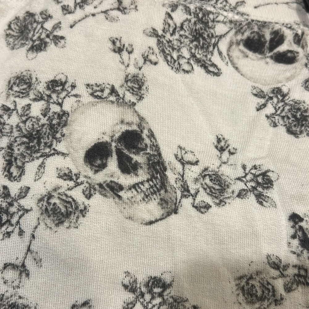 Tabitha Webb Skull print drawstring Elastic Waist lounge Pajama Pants size XS